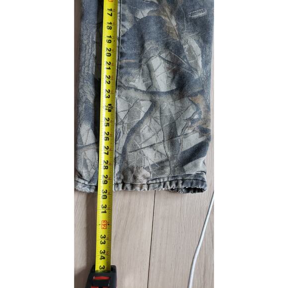 Wrangler Pro Gear Pants Mens 42x30 Realtree Camo Fleece Lined Hunting Outdoor - Picture 13 of 14